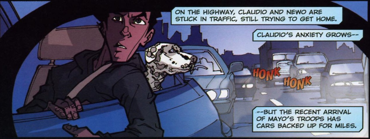 Meanwhile, thousands of miles and sixty genres of comic book away,