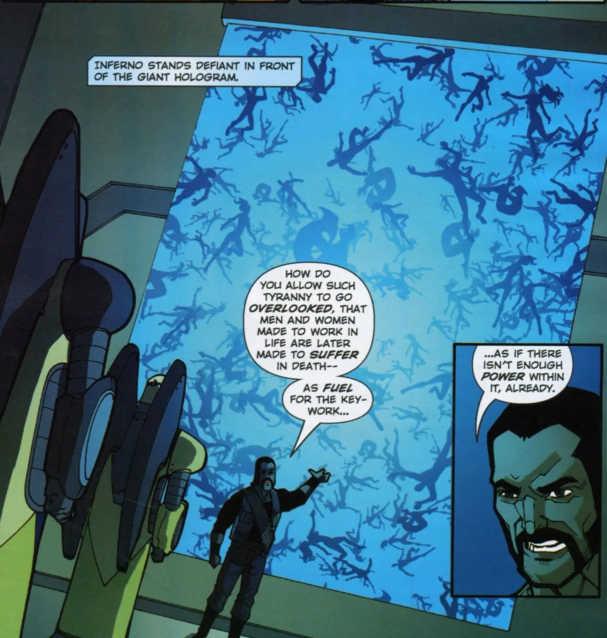 Meanwhile, across the galaxy, Jesse drops the big twist of the series almost offhandedly. If you didn't figure out the Keywork was a Lifestream before this, then take a drink, you fool.