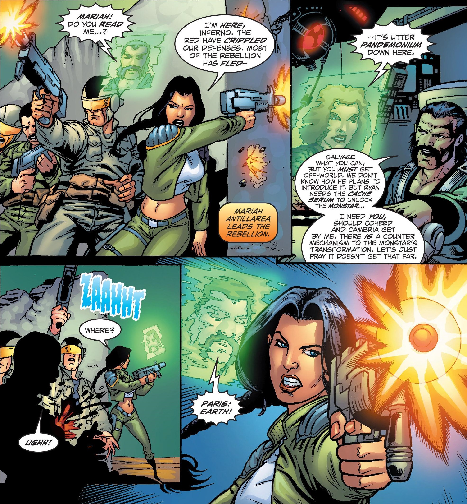 ...Before the art style completely changes and the story heads off to Paris: Earth