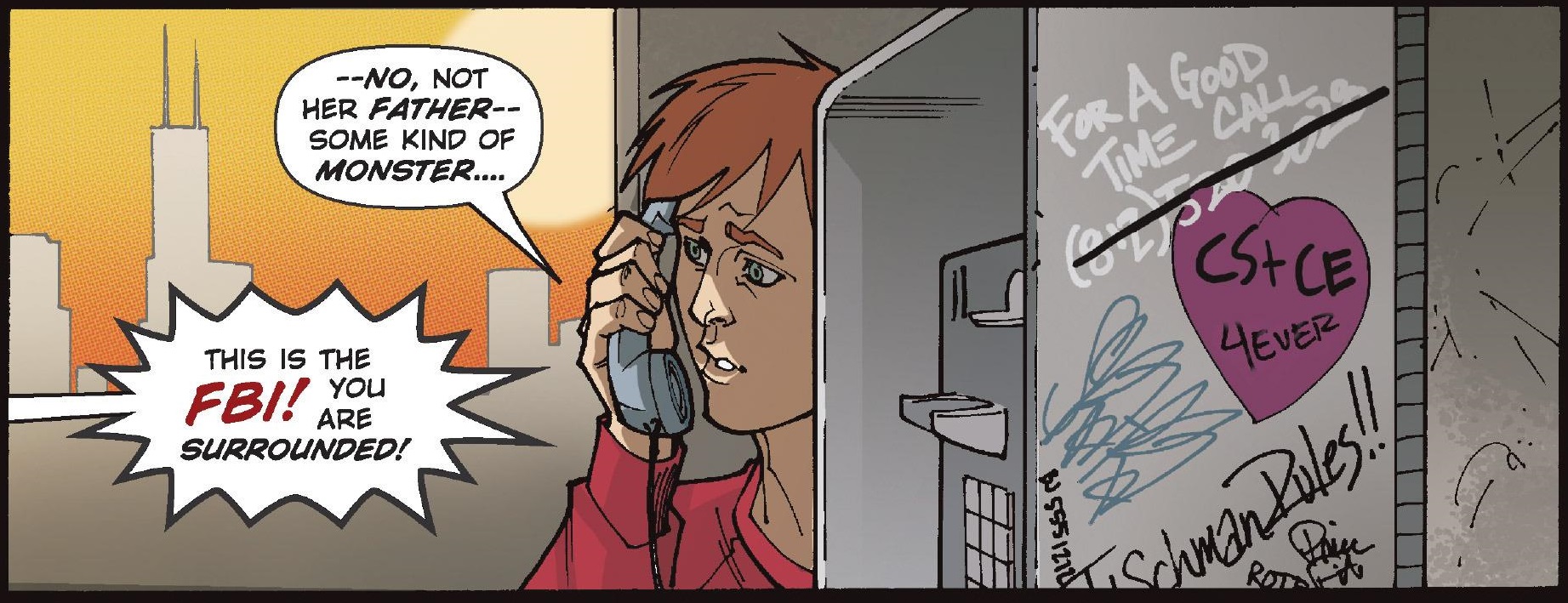 Who the hell are the FBI in this universe. Why is so much of this sci-fi universe "just the real world," huh? what's happening????