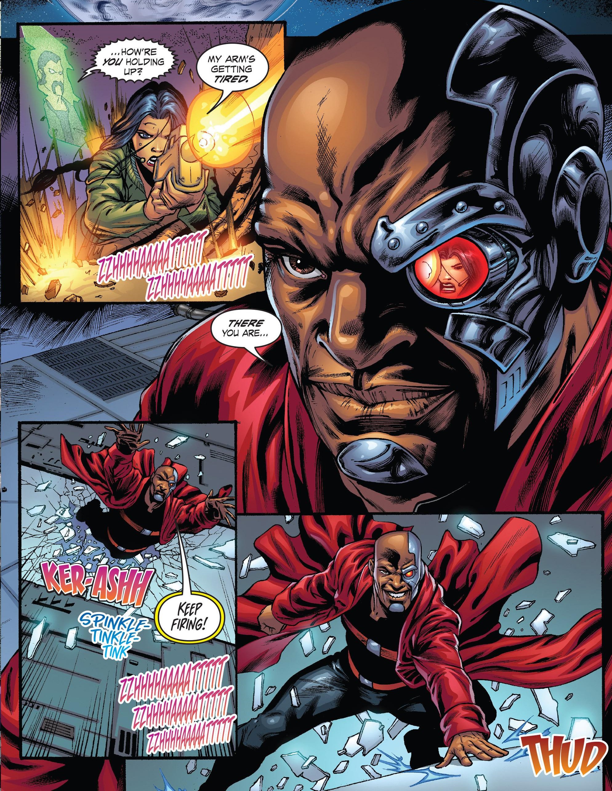 Mariah continues her fight while Mayo spots her and moves in, accompanied by several thousand sound effects.
