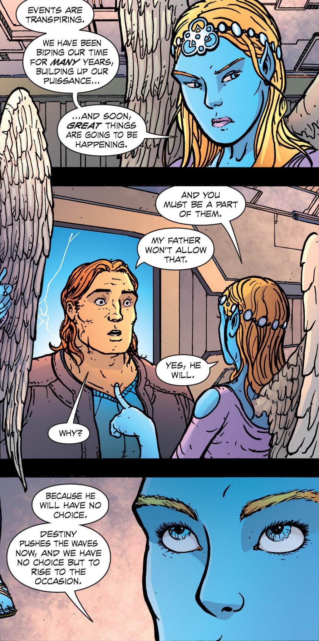 Ondria gives Sizer a good ol' talking to.