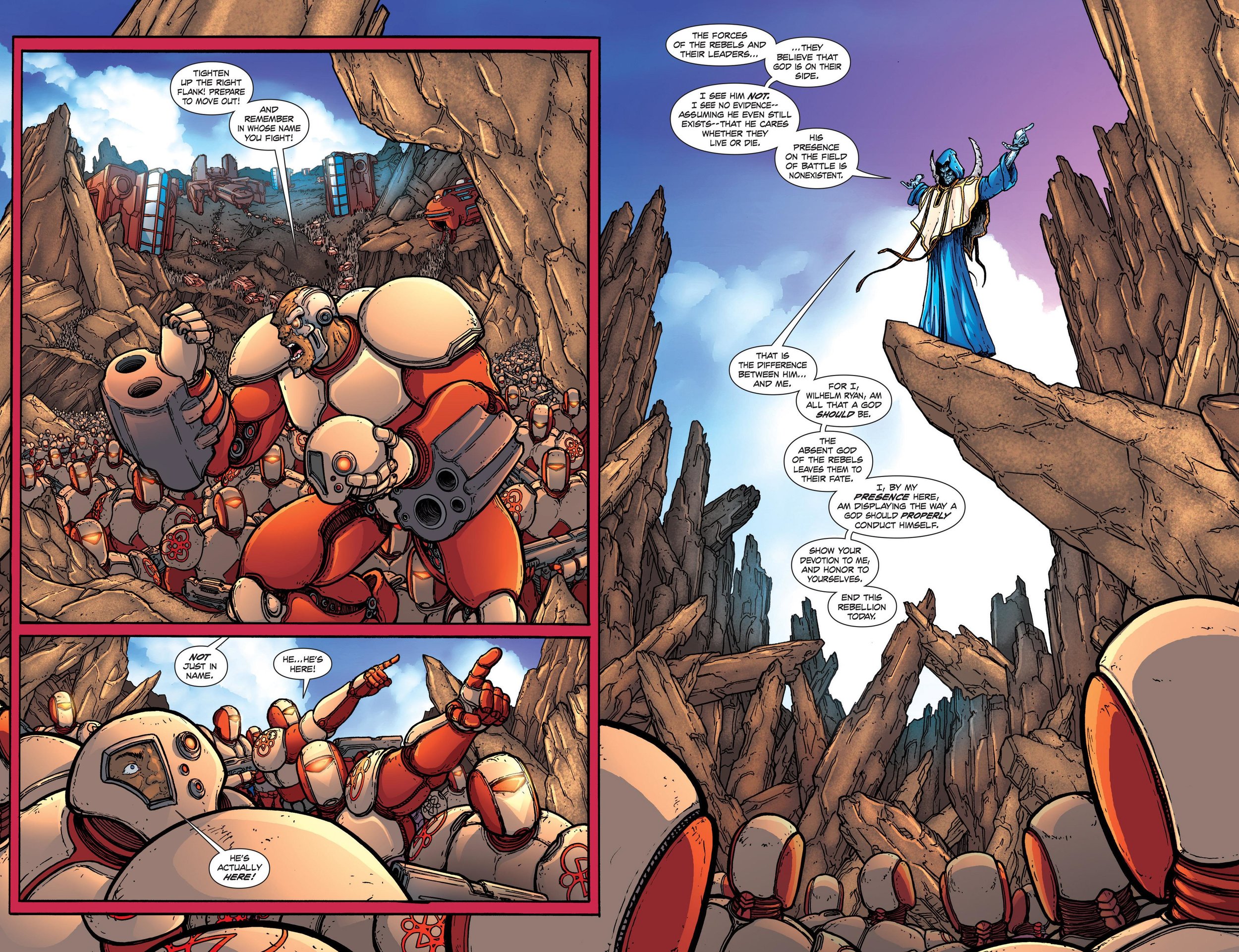 A double page spread; Wilhelm Ryan is actually here on the planet!