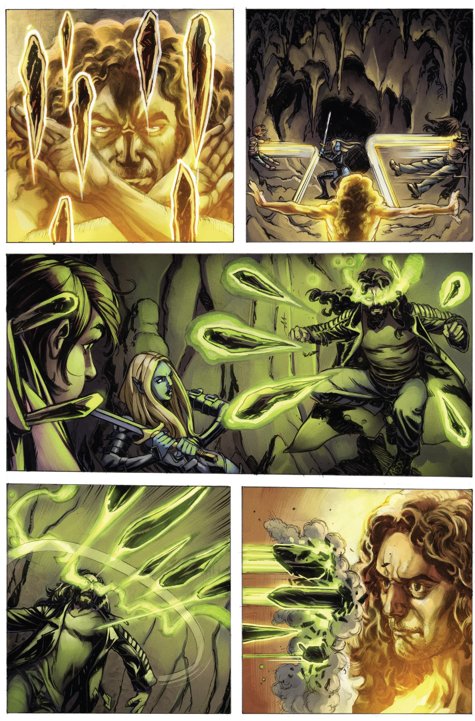 All the best comics resolve with people shooting different colour beams at each other