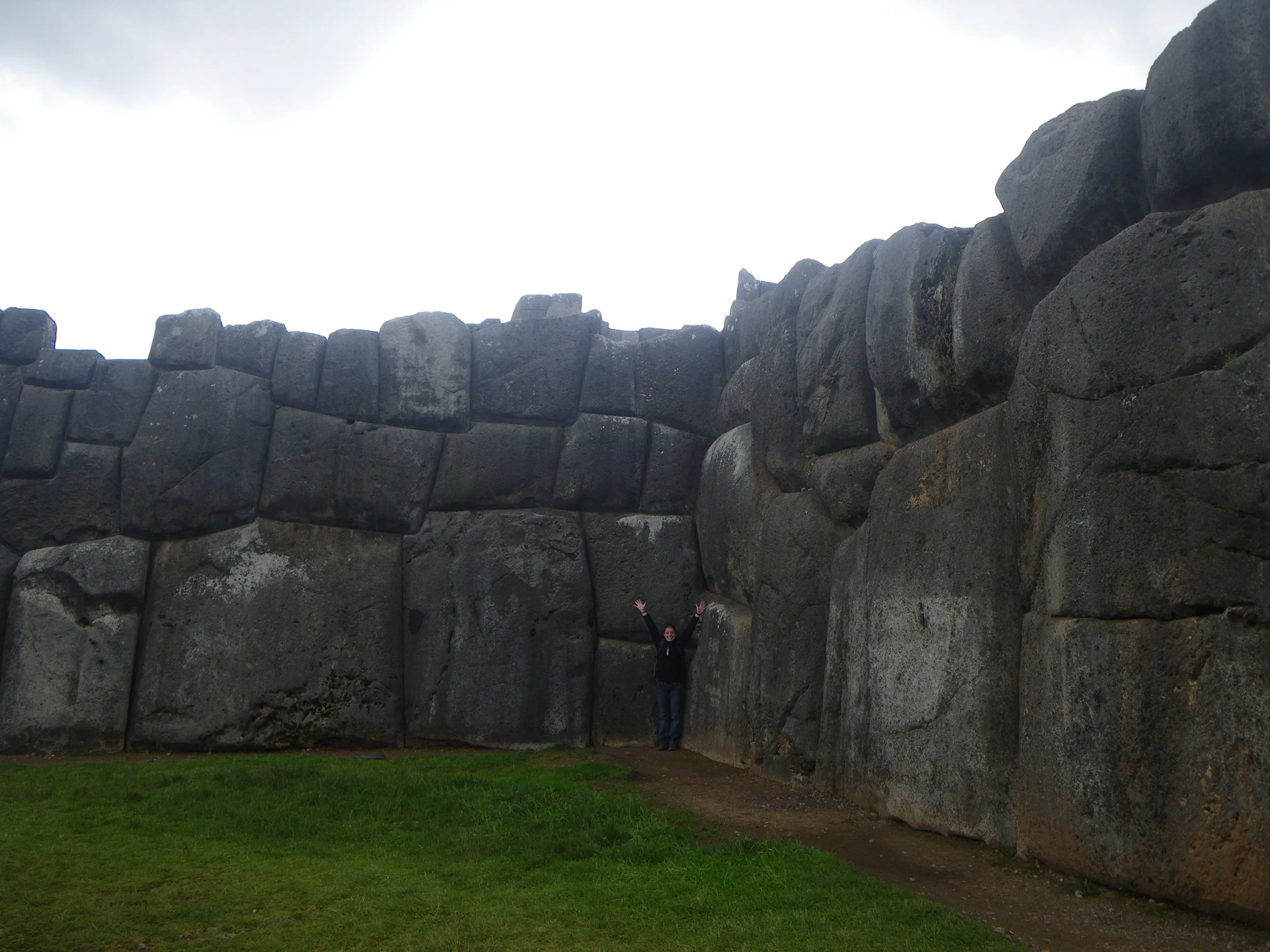  Saksaywaman. &nbsp;Pre-Colombian fortress. &nbsp;Look at the size of those rocks... 