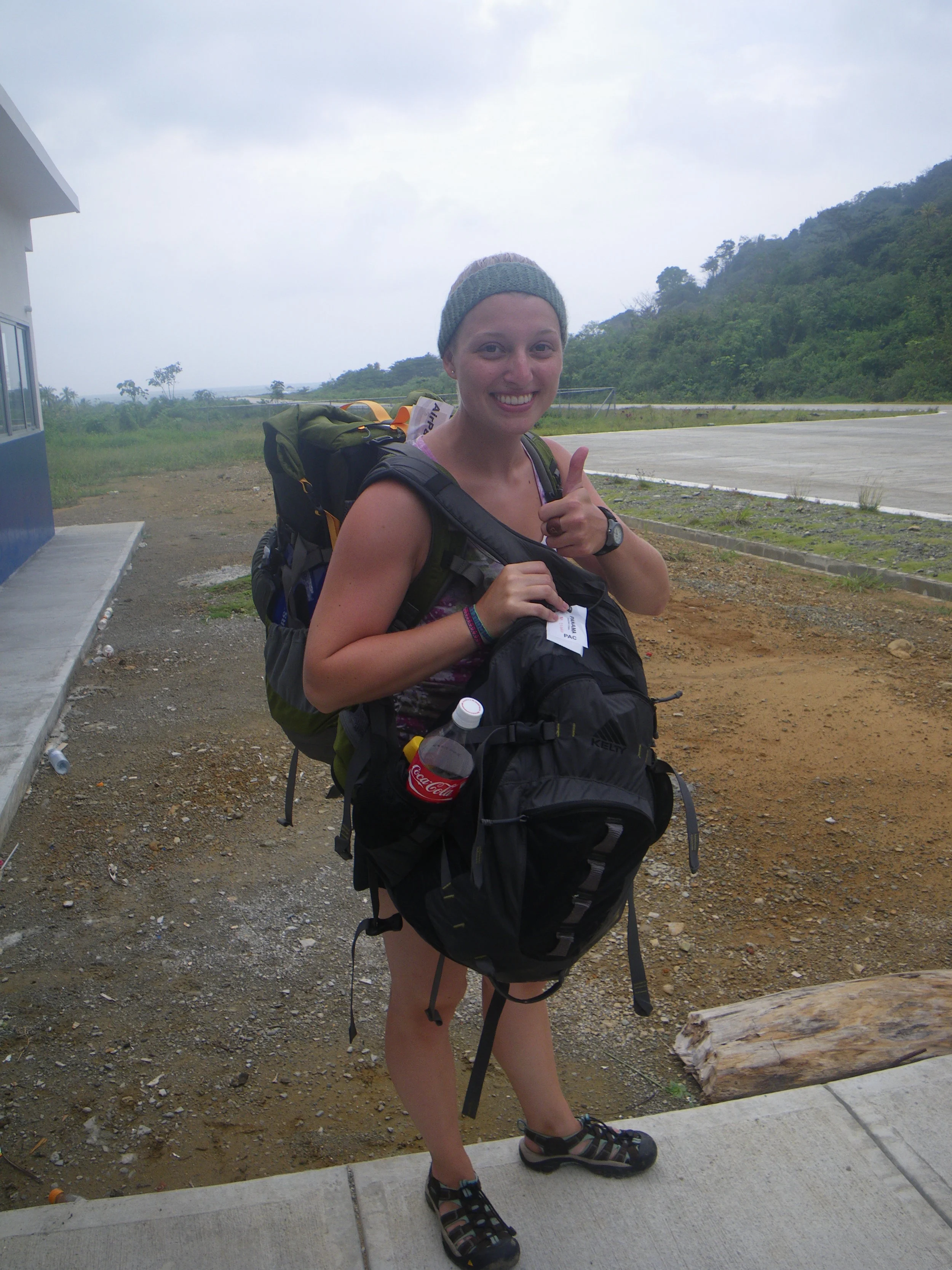  What Melanie traveled with for 6 months throughout South America. 