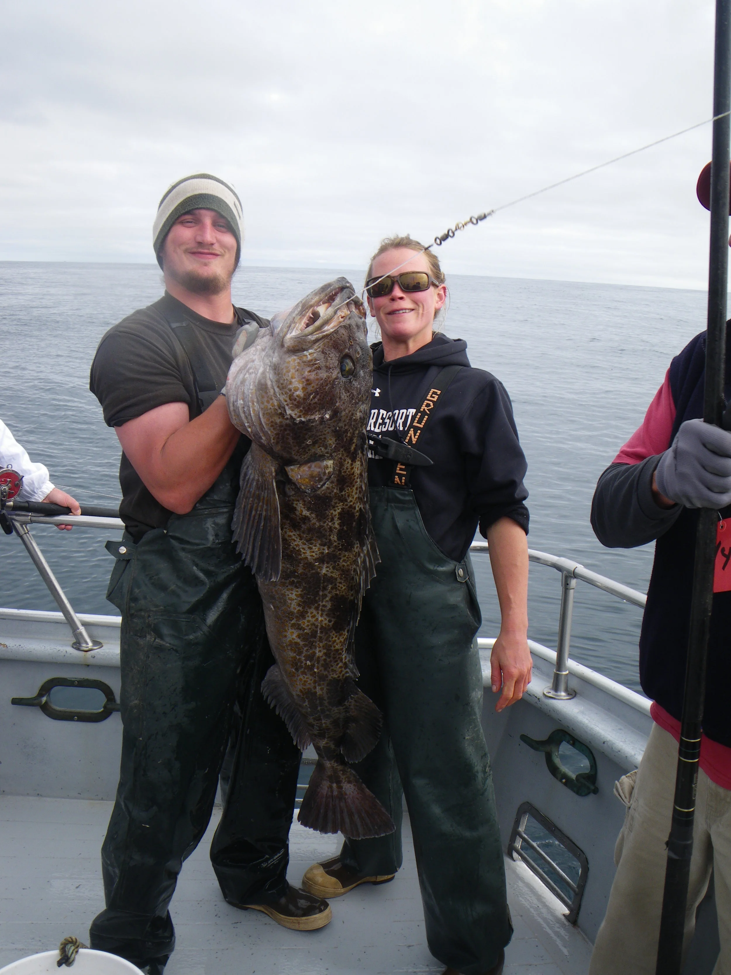  Action shot 3 - Us cousins grinning with joy. &nbsp;This fish fed an entire family. 