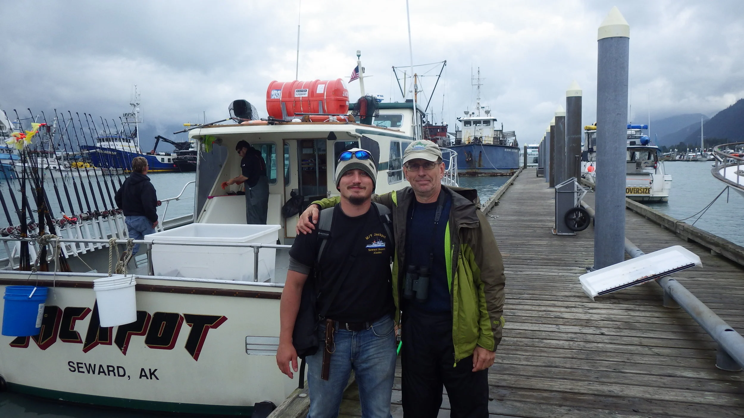  After a day on the Jackpot with my father. 