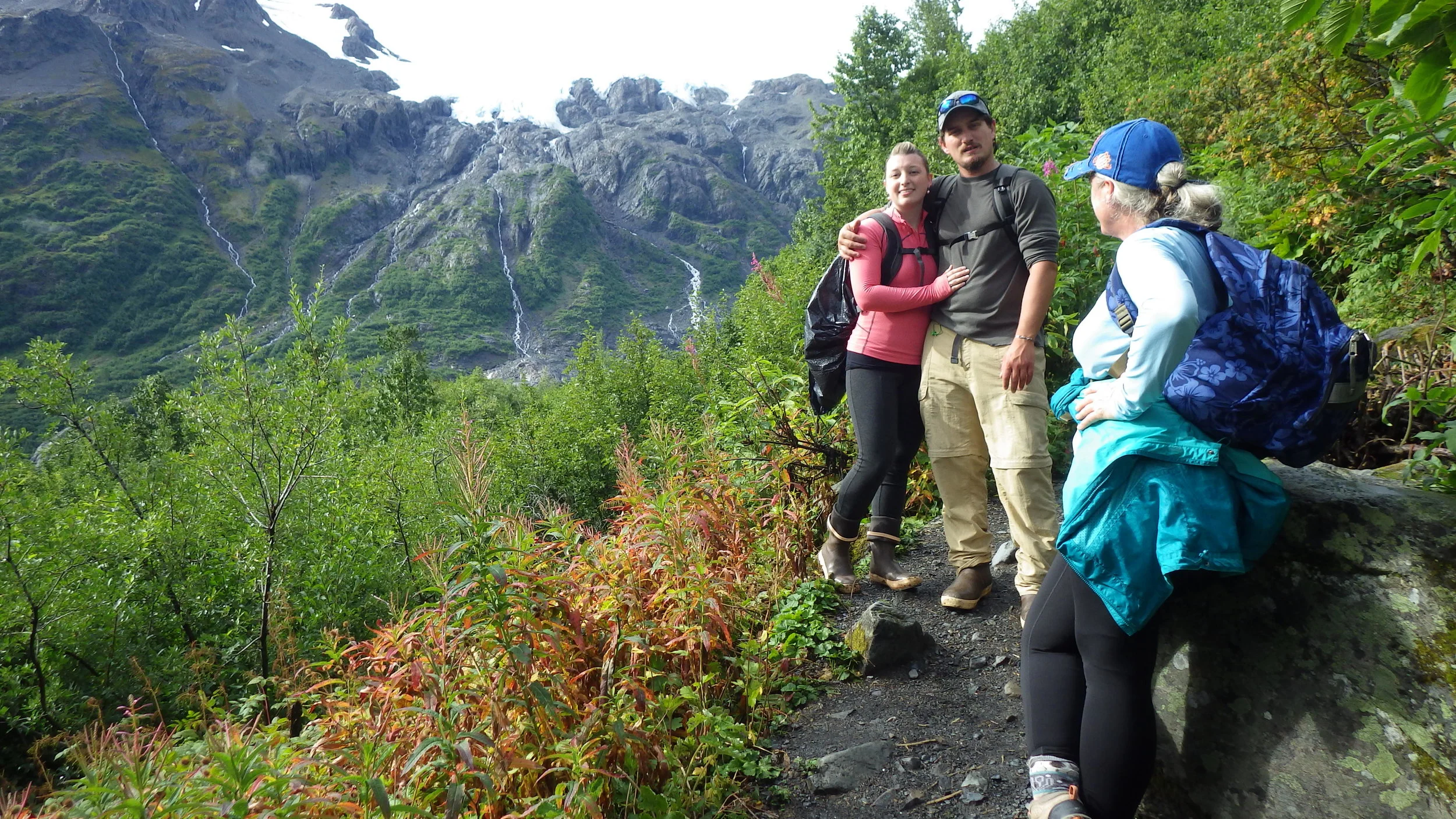  Melanie and I at Exit Glacier in Seward, Alaska. 