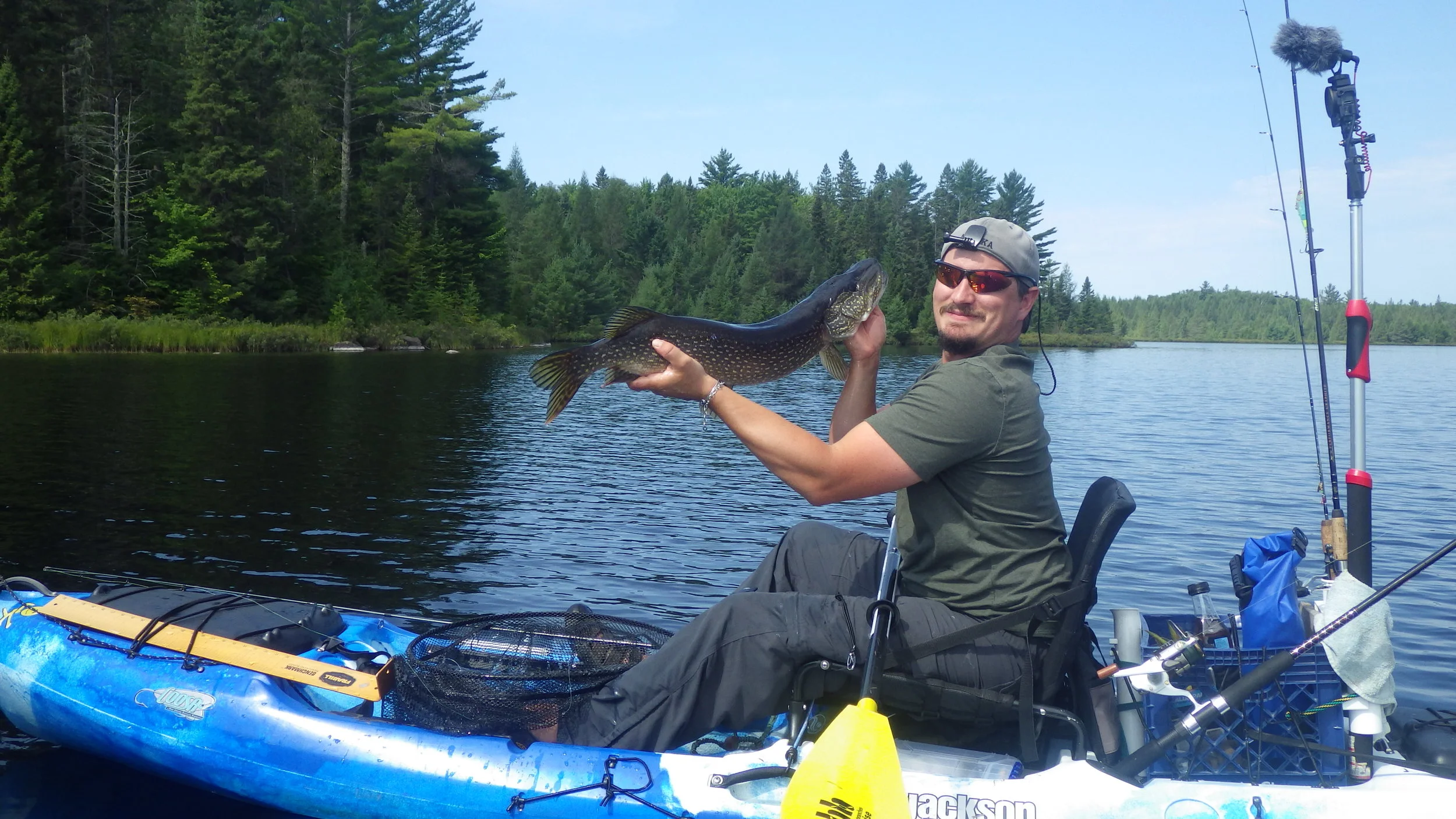  Another big pike - caught while trolling a large size 5 bucktail yellow and red color. 