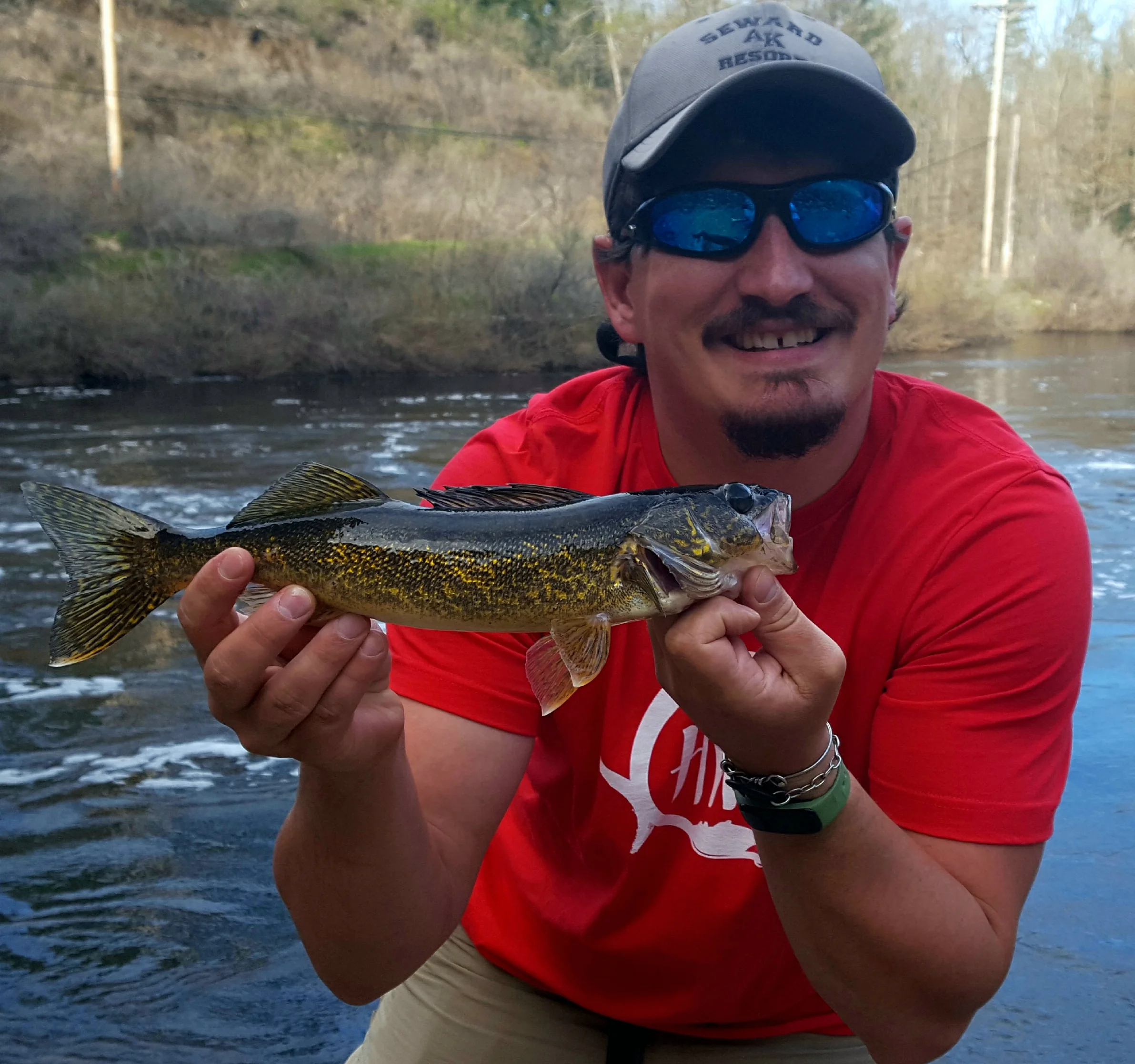 Just a small walleye - but it felt good to catch something.