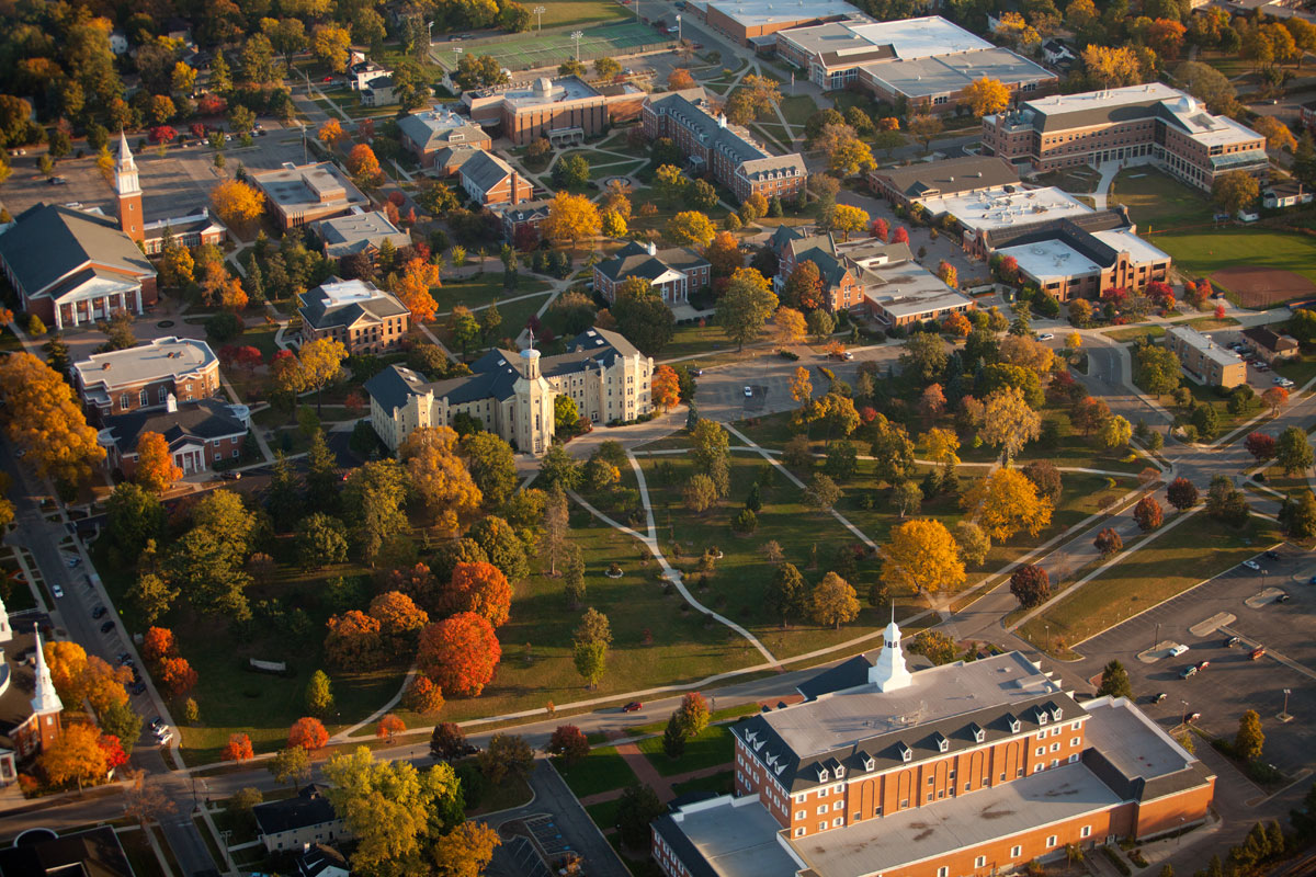 College- aerial view