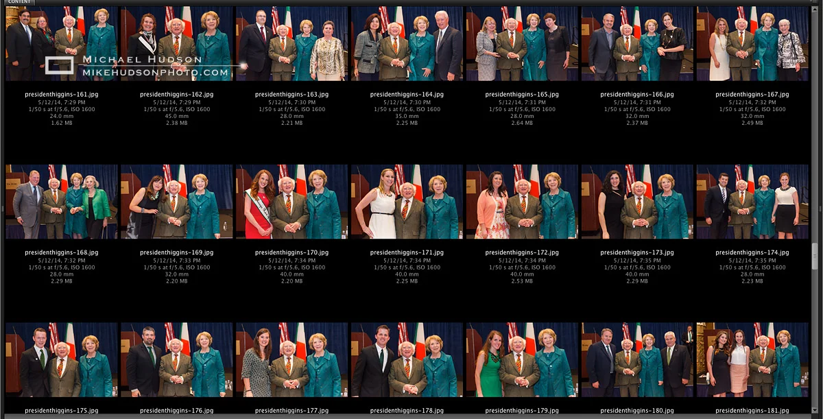 Everyone got a picture with the president