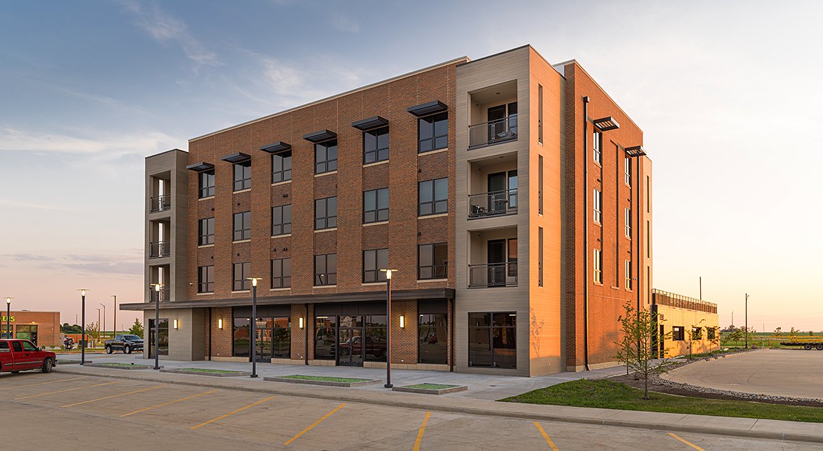 Mixed use building, for Chicago architectural firm