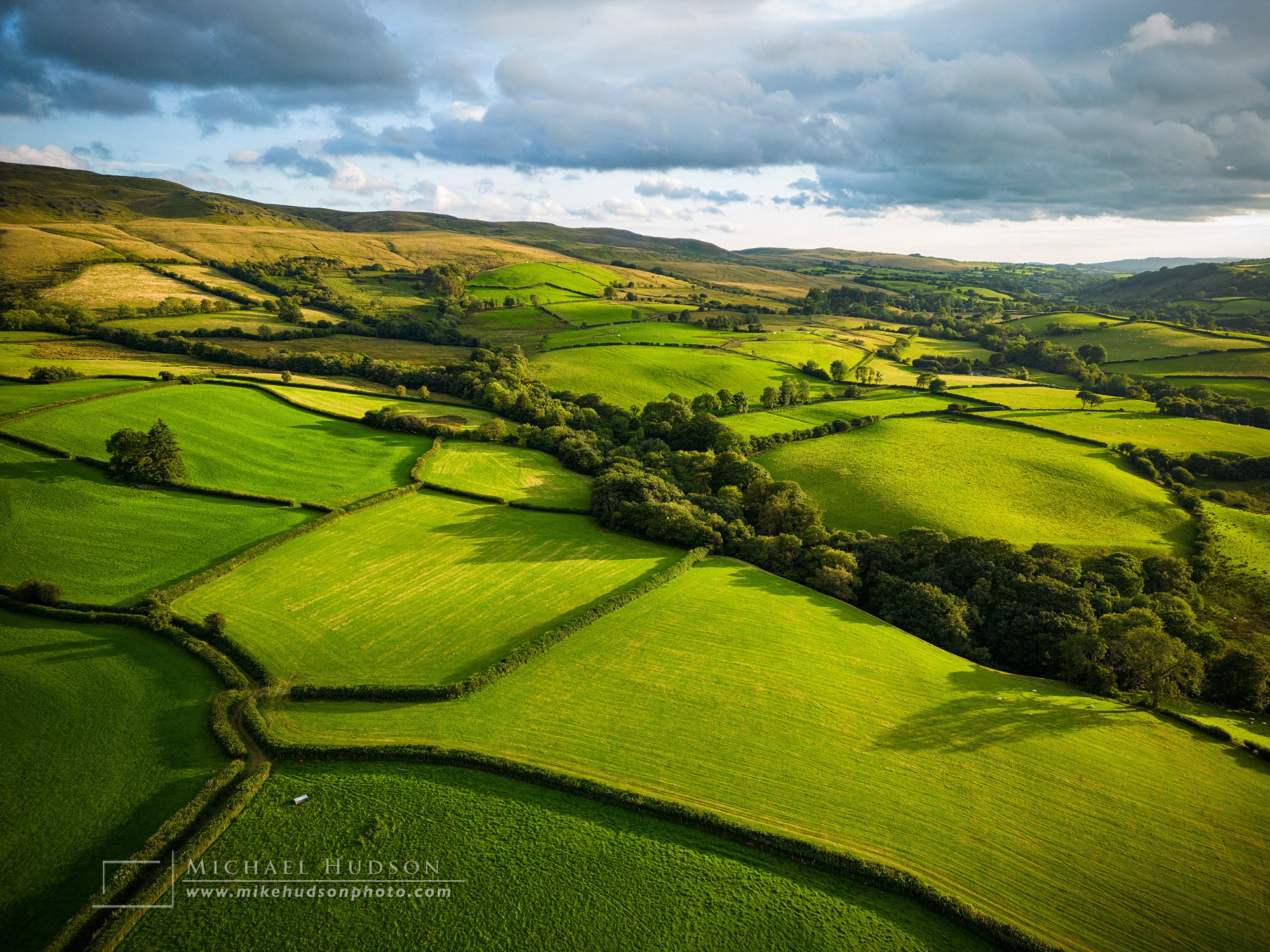 Rolling hills, Carmarthenshire, Wales