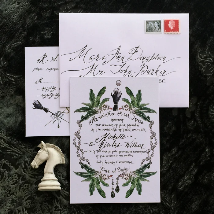 Palm & Palms Wedding Invites