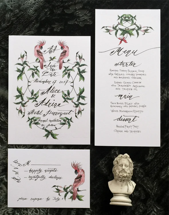 Leaves & Orchid Menu - Digital