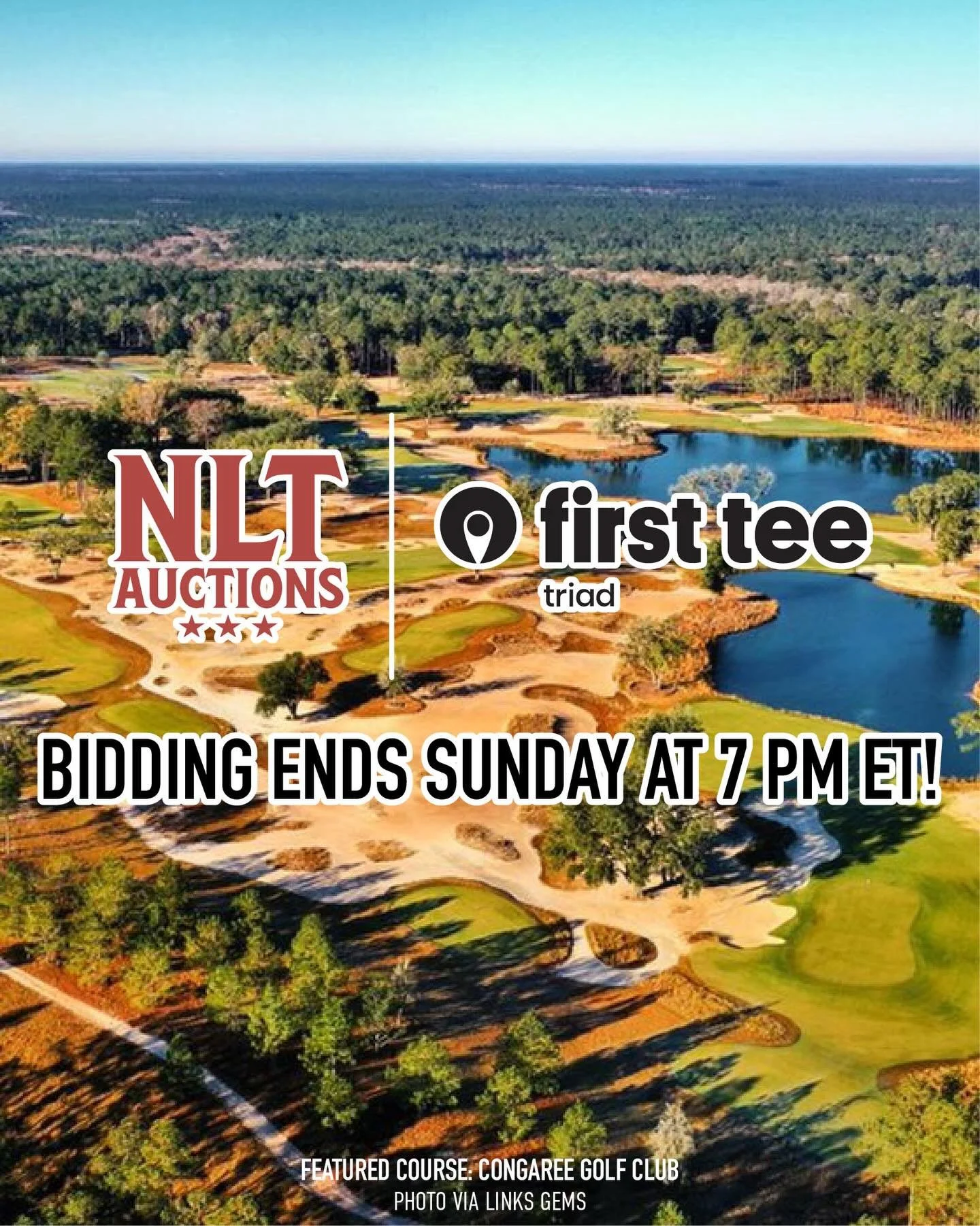 We are entering the final stretch of the First Tee - Triad NLT Auction!

By bidding on rounds at the world-class courses you are supporting First Tee - Triad&rsquo;s work to make golf more accessible for kids in North Carolina, as well as National Li