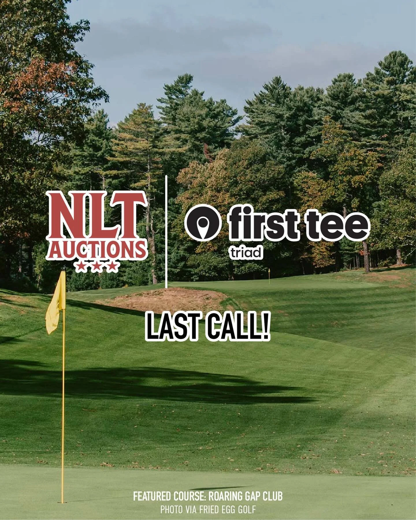 The First Tee - Triad NLT Auction ends tonight at 7 PM ET!

Thanks to the support of our community and our generous donors, we are nearing our fundraising goal. If you haven&rsquo;t yet, we hope you support First Tee - Triad&rsquo;s work to make golf