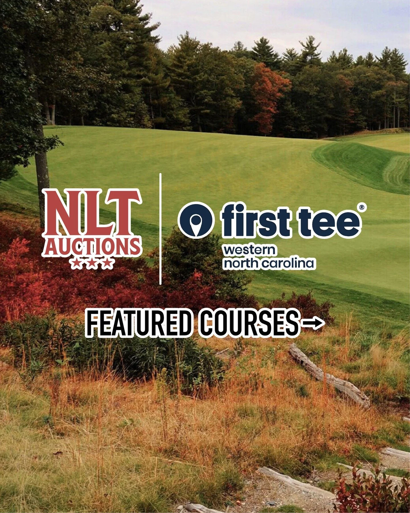 A look at some of the courses available in the First Tee - Western North Carolina NLT Auction...

We're just a few days in and we've raised almost $50,000 to support First Tee - Western North Carolina and National Links Trust. Tap the link in our bio