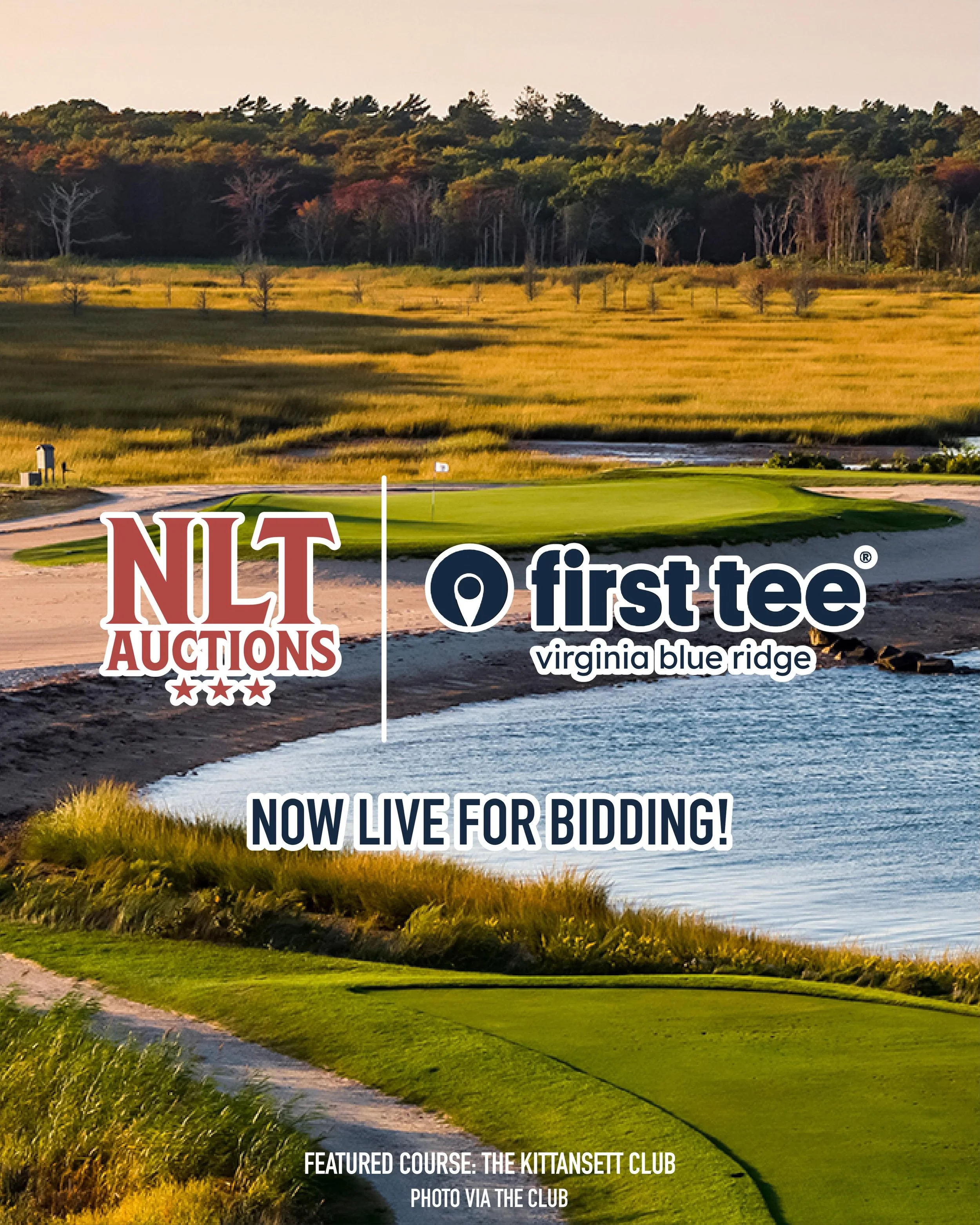 The First Tee - Virginia Blue Ridge NLT Auction is now live!

While bidding on rounds at some of the country&rsquo;s best clubs, you are supporting the great work of First Tee - Virginia Blue Ridge in the greater Charlottesville, VA area and National