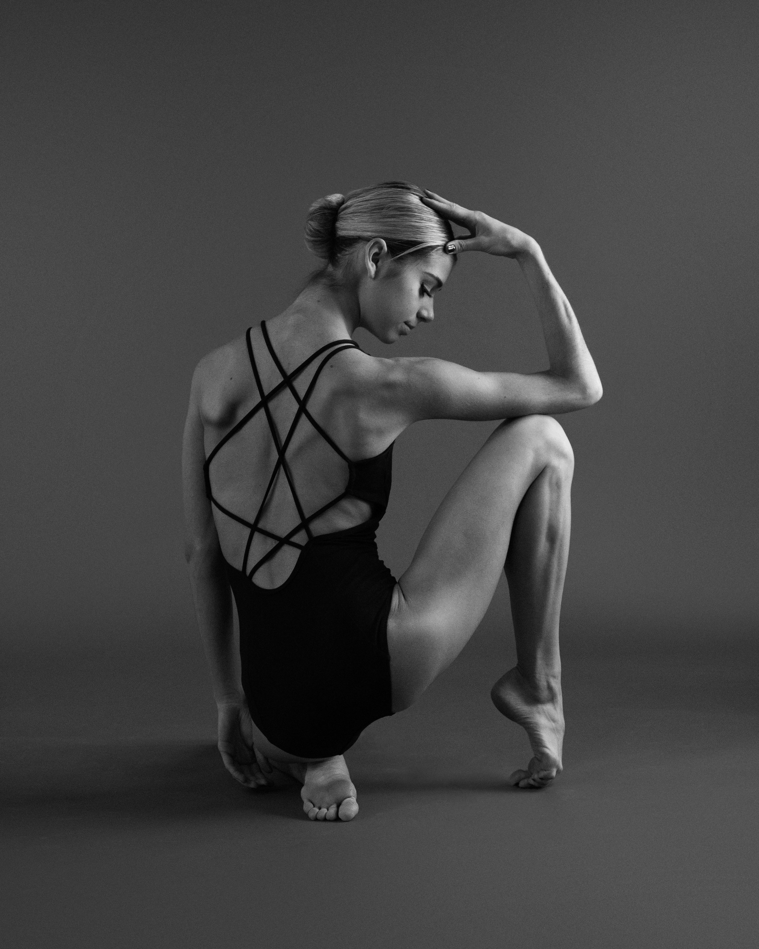 Black and White Dance Portrait