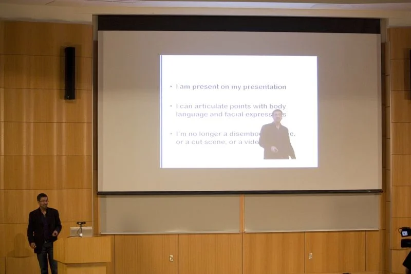 Sanjay Patel demonstrates his cool technology.
