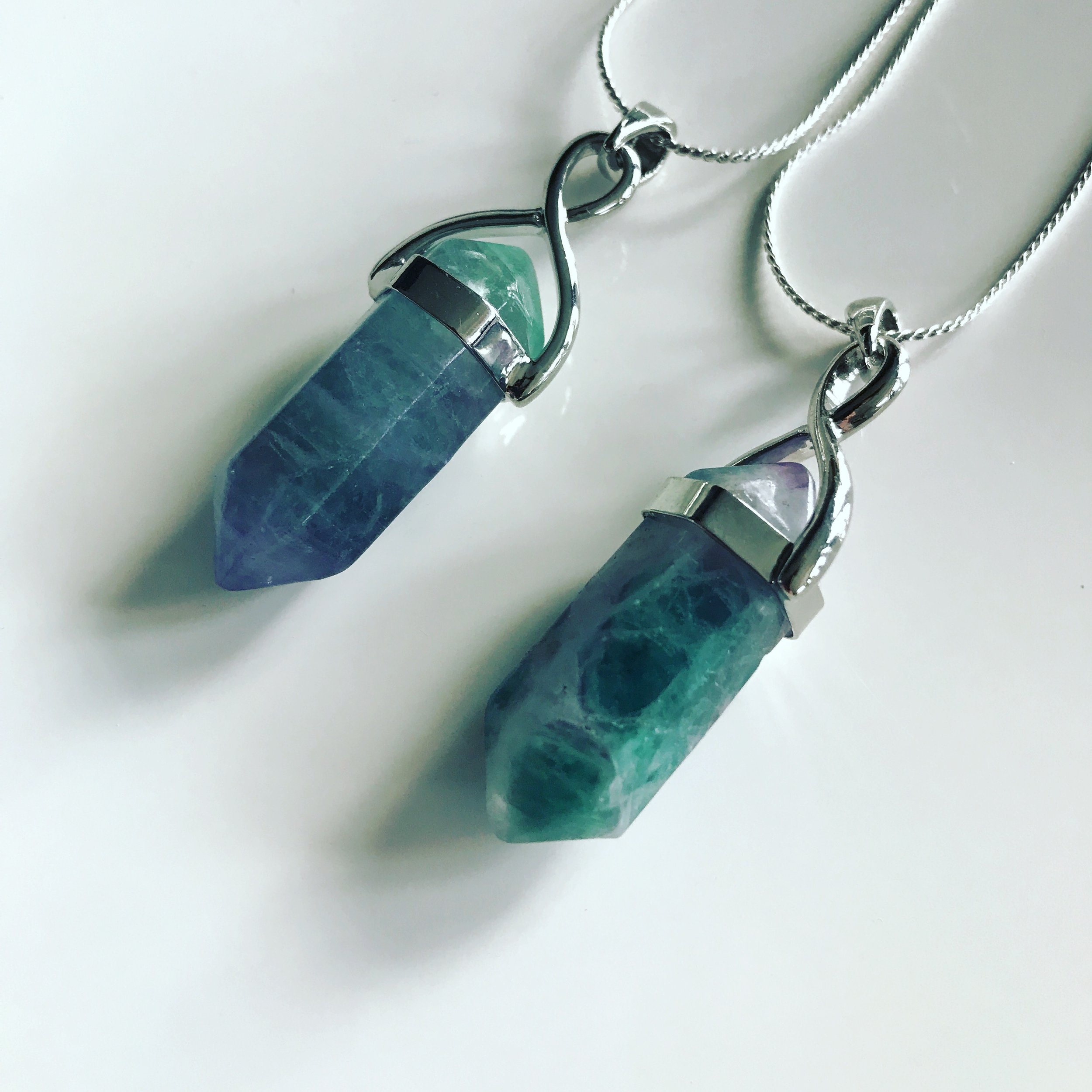 Fluorite Crystal Necklace