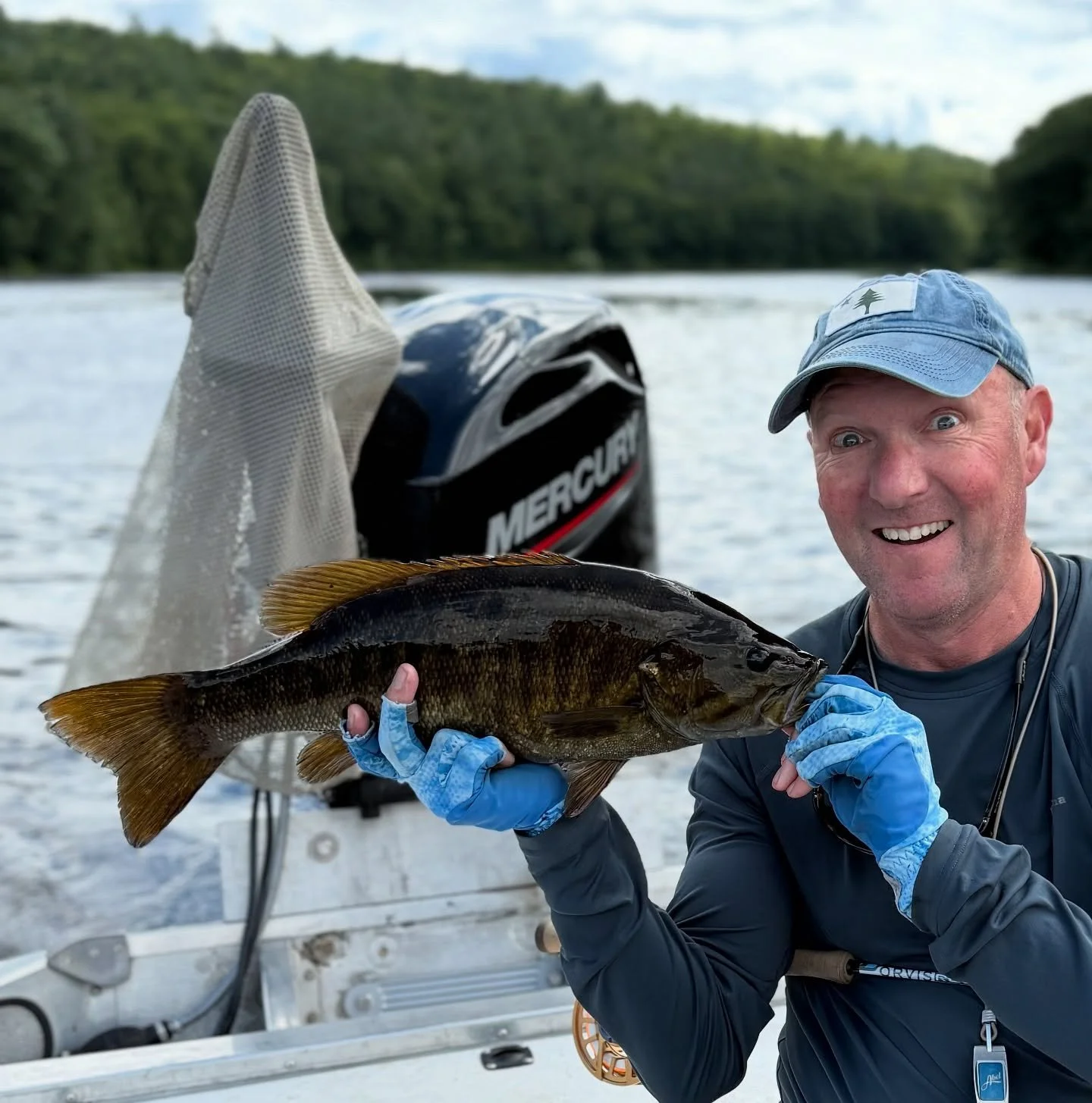 Sometimes we guides get to go play too!  Fun recon day with @driftboating.  Caught on a “big poppa”. Do you fish top water for smallies?