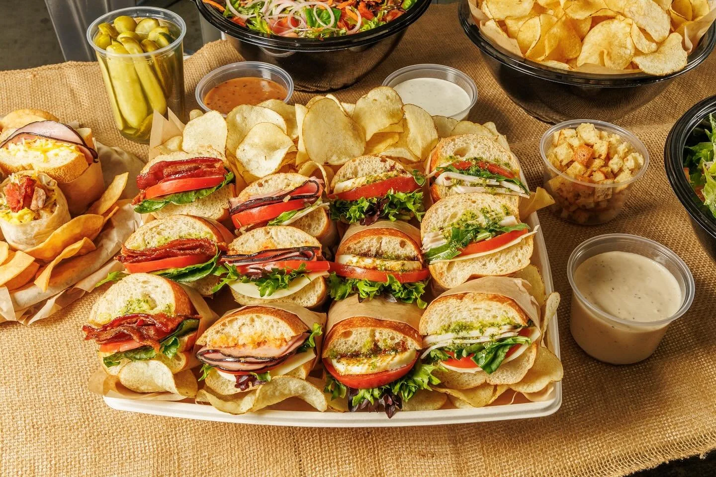 Looking for Lunch catering!!! Try our artisan sandwiches on freshly baked bread by locally‑sourced master baker Chef Dean at @ocbakingcompany  with fresh vibrant ingredients,everything from scratch made in-house daily. Perfect for gatherings big or s