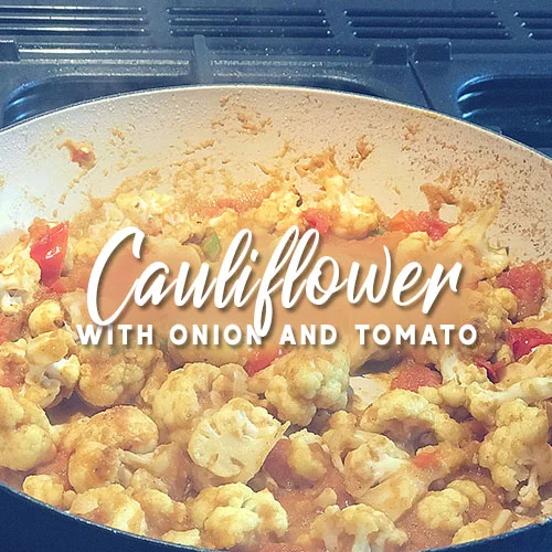Cauliflower with Onion and Tomato