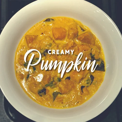 Creamy Pumpkin with Garlic and Mustard