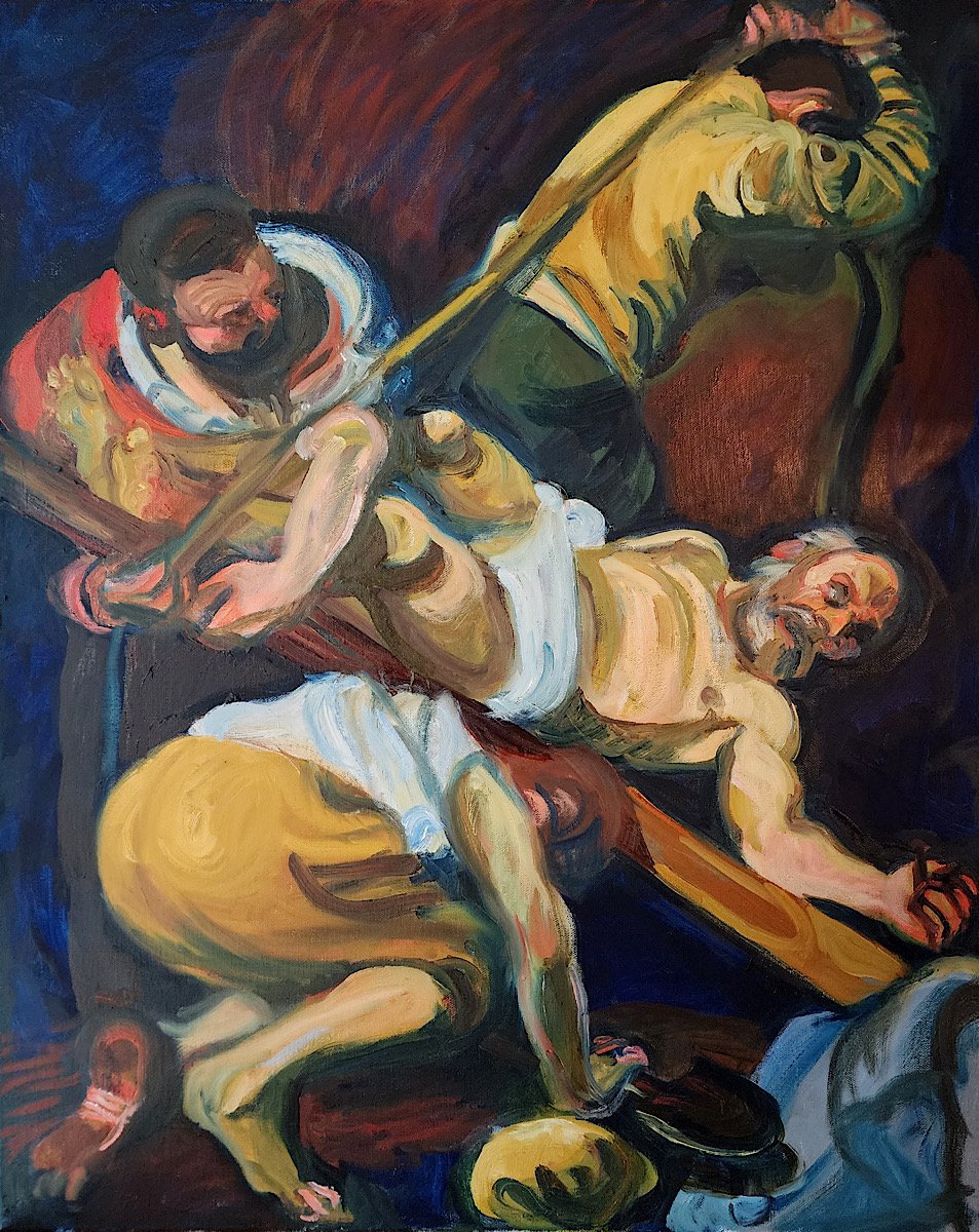 Caravaggio Study (2021) 24 x 18” o/c