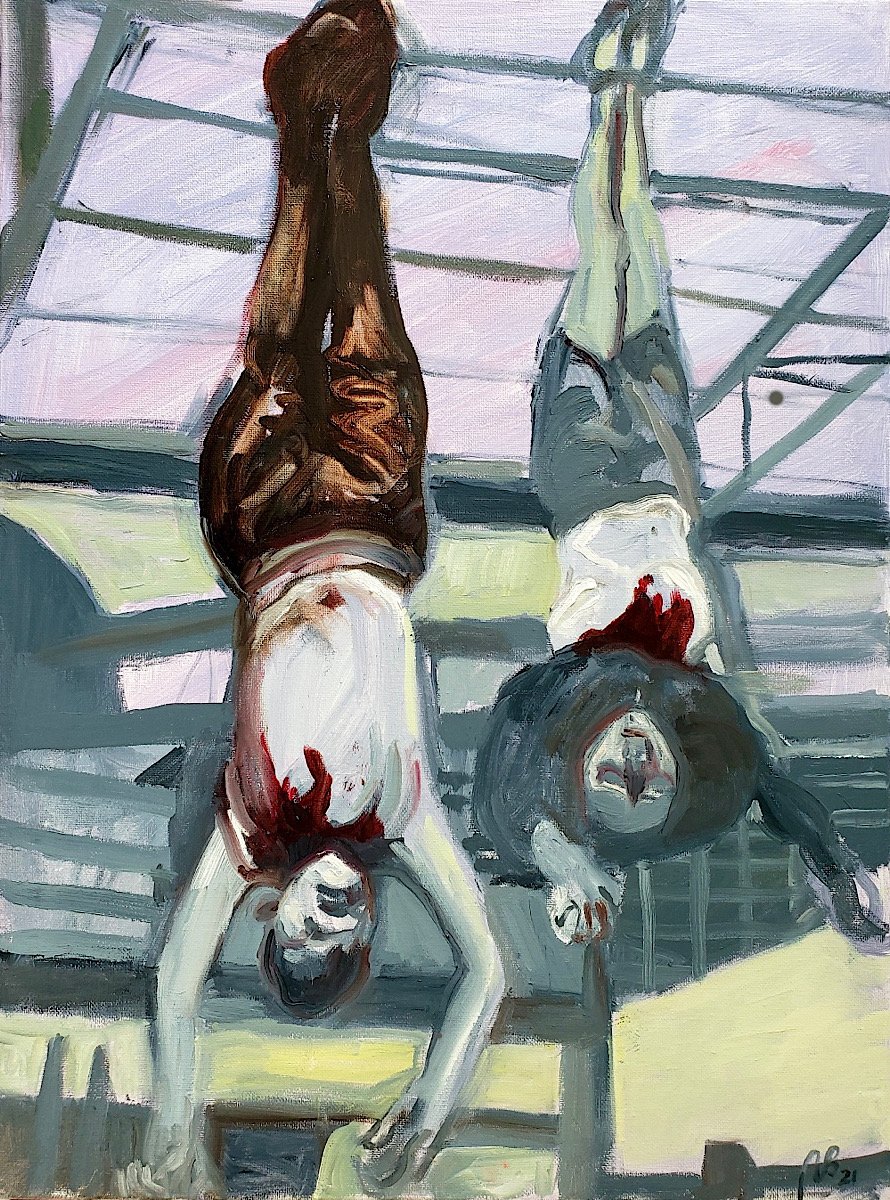 Benito and Clara (2021) 24 x 18” o/c