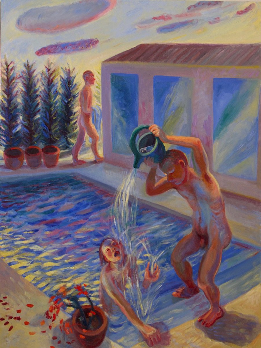Baptism (2020) 48 x 36” o/c