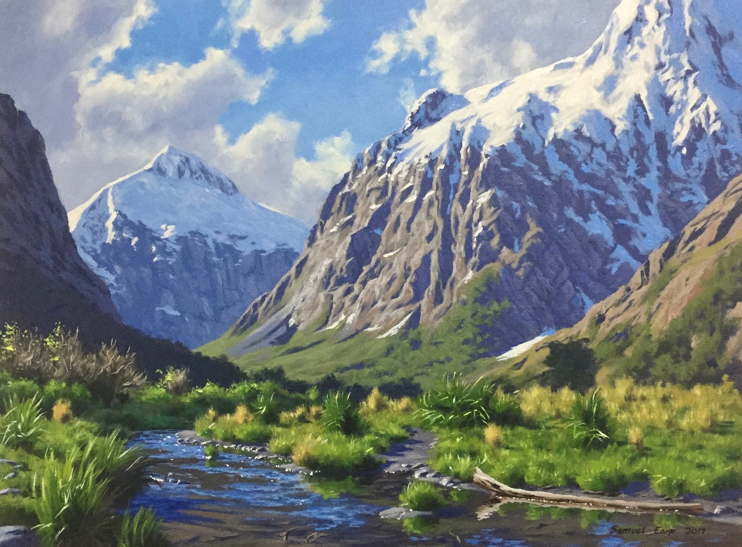How To Paint Mountains Mt Talbot New Zealand — Samuel Earp Artist