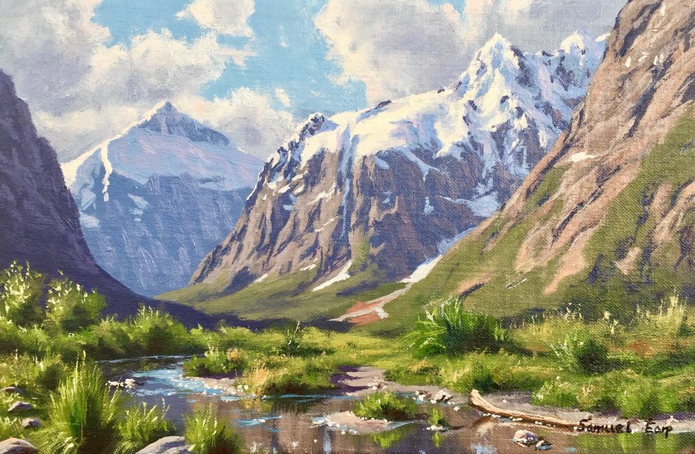 How To Paint Mountains In Five Easy Steps Samuel Earp Artist - How To Paint A Mountain Landscape Easy