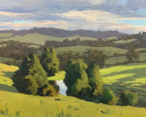 How To Mix Greens For Landscape Paintings Samuel Earp Artist