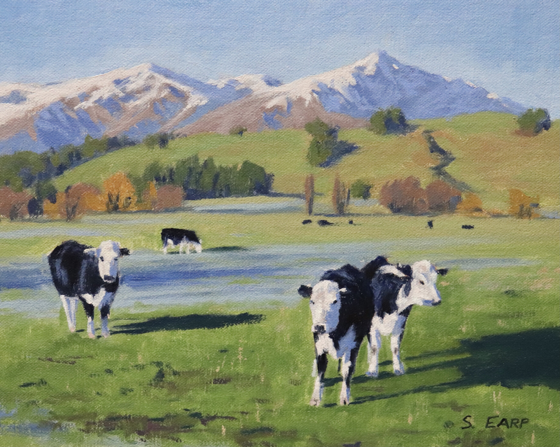 How to Paint Cows in a Frosty Field — Samuel Earp Artist