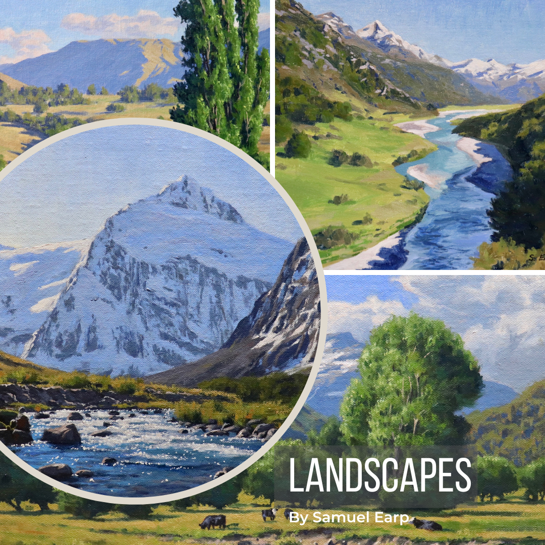 LANDSCAPES, PAINTING TUTORIALS - 4 Videos, Over 4 Hours of Content