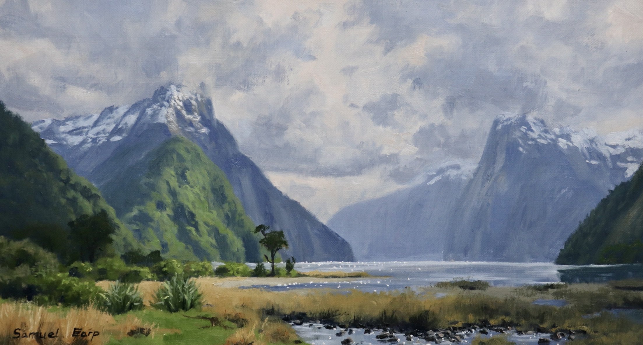 How to Paint a Landscape - Painting Milford Sound