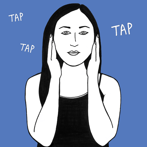 "Tap & Release" Motion for Applying Skincare