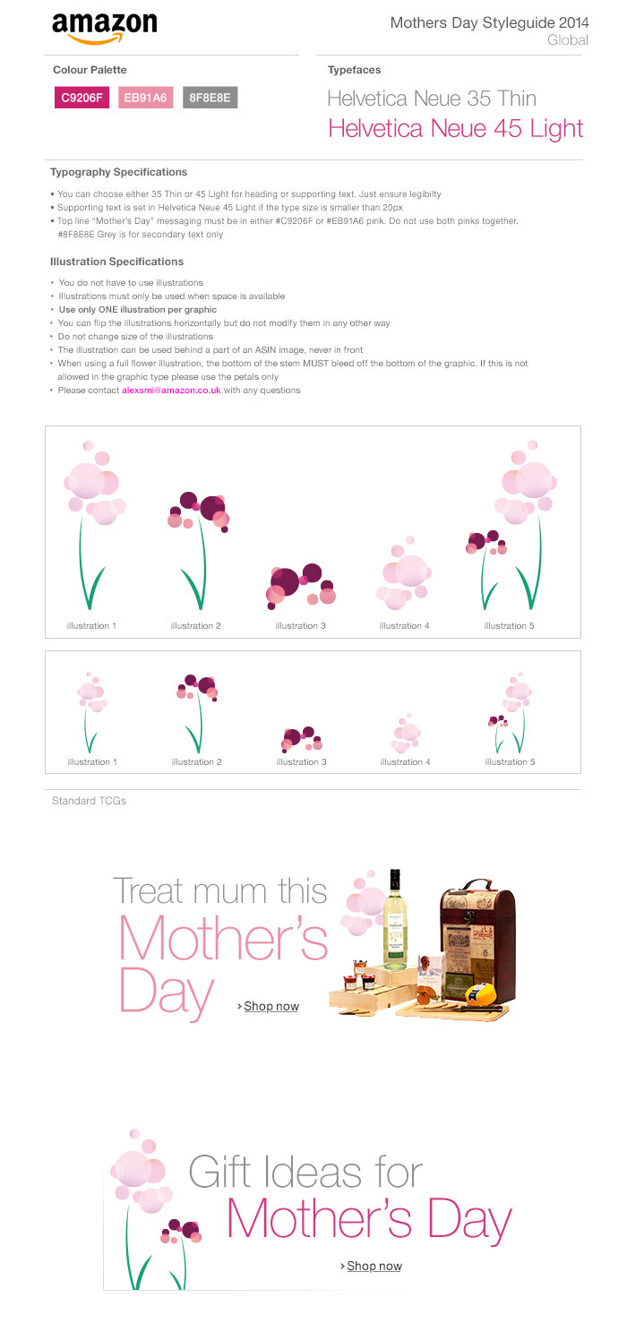 Amazon Mother's day Illustrations