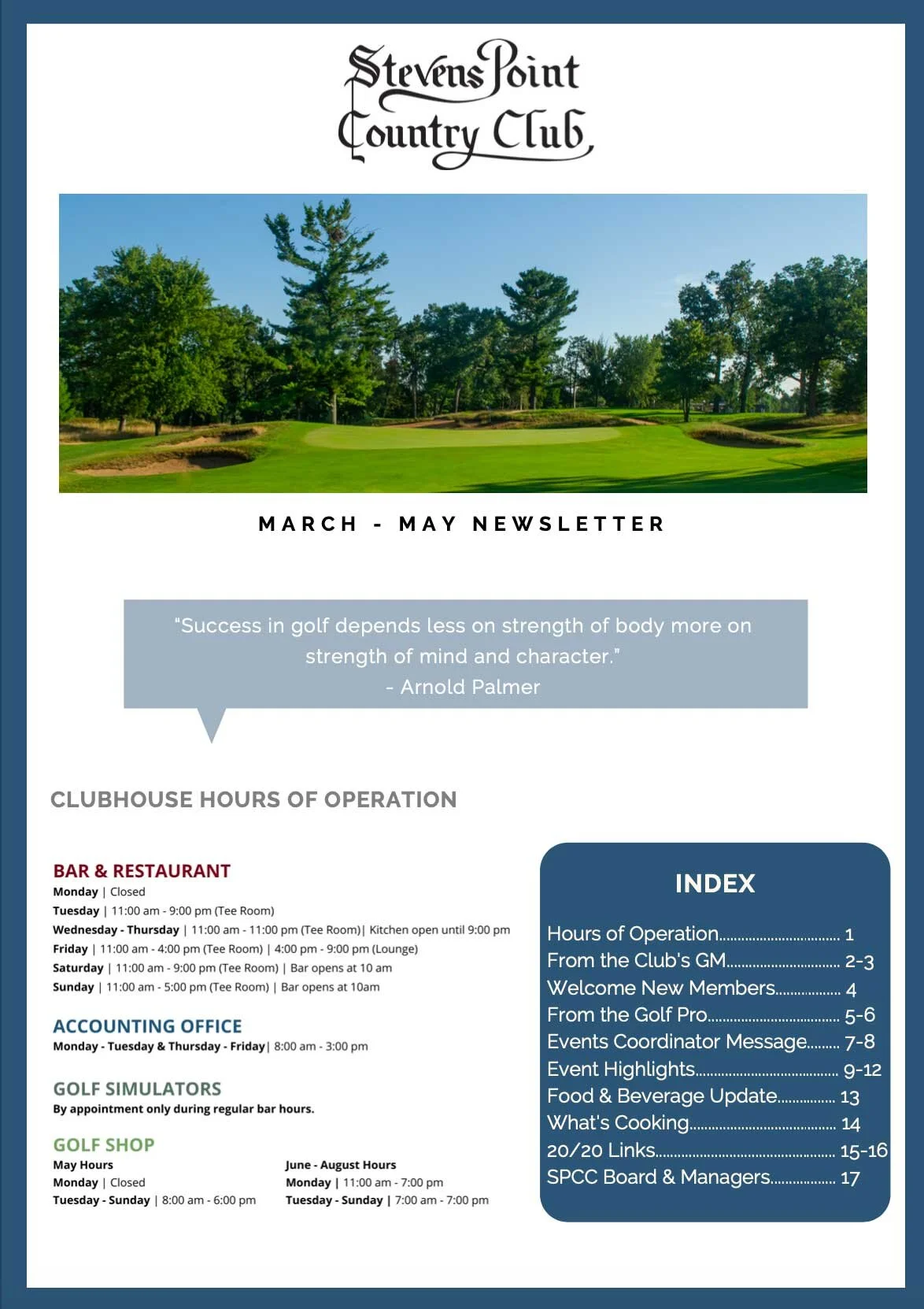 March - May 2021 Newsletter 