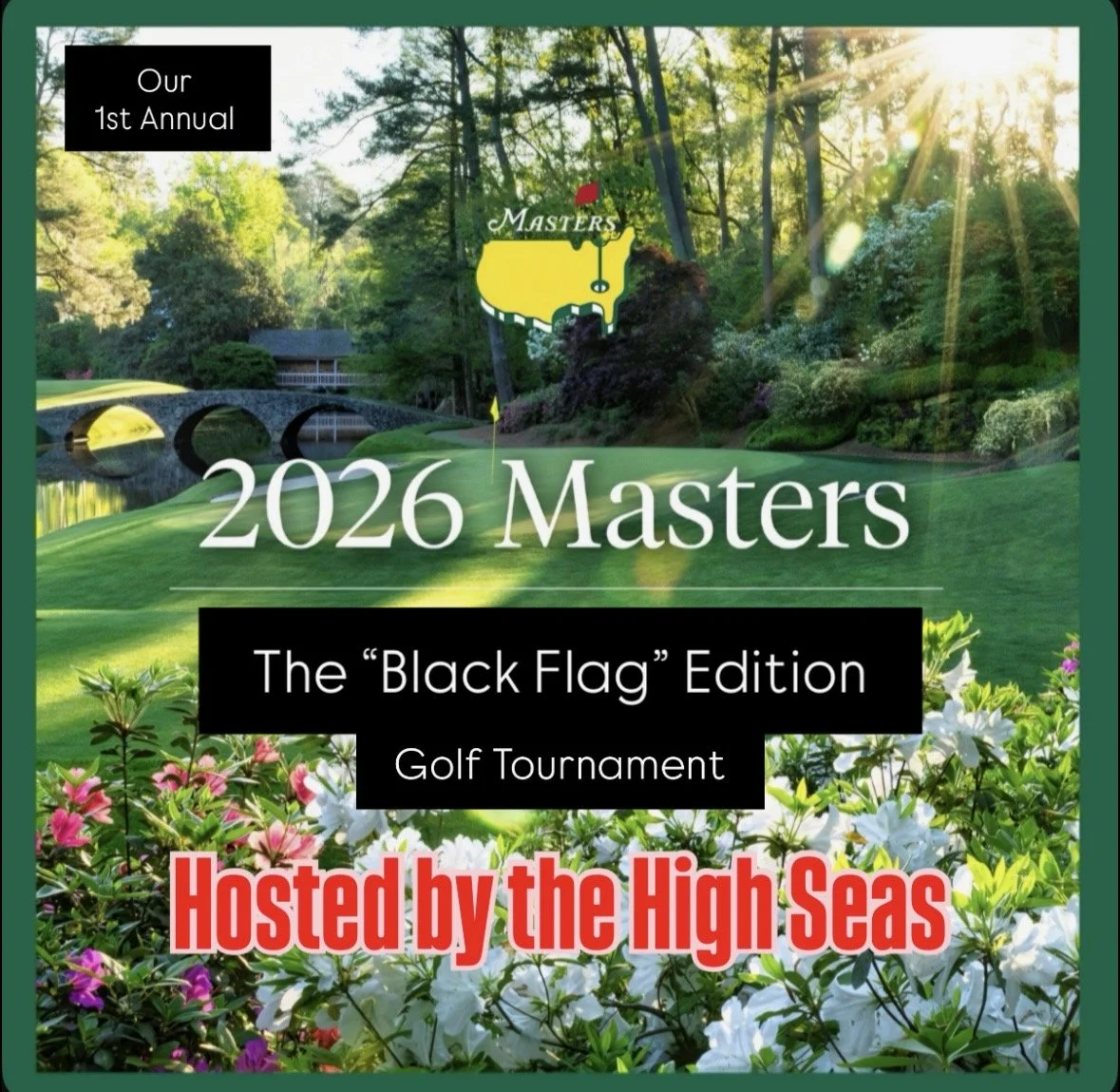 2026 Masters High Seas Black Flag Edition Golf Tournament