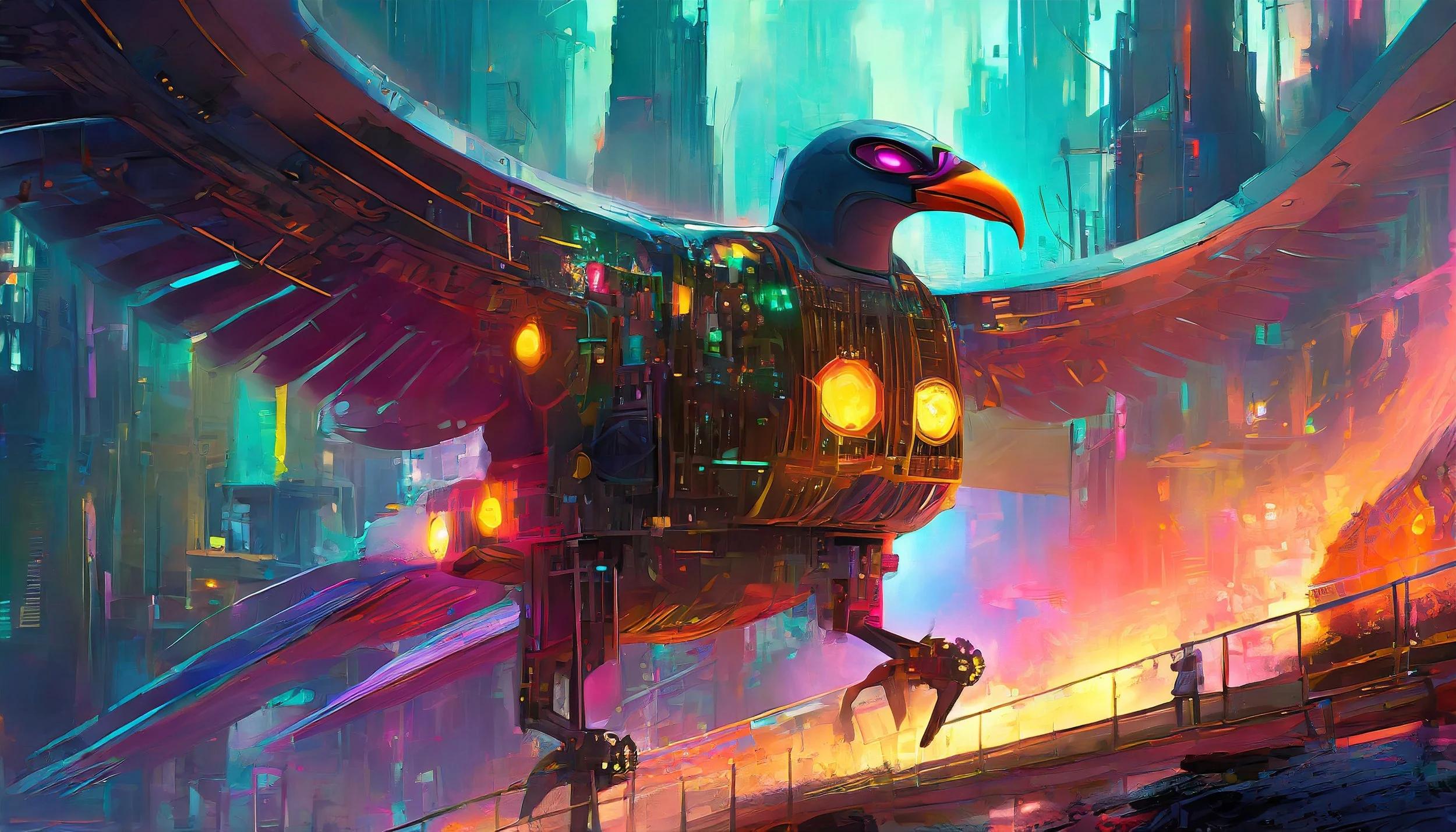 Firefly a vulture-shaped starship with electronic and mechnical wings bearing giant engine machines; (3).jpg