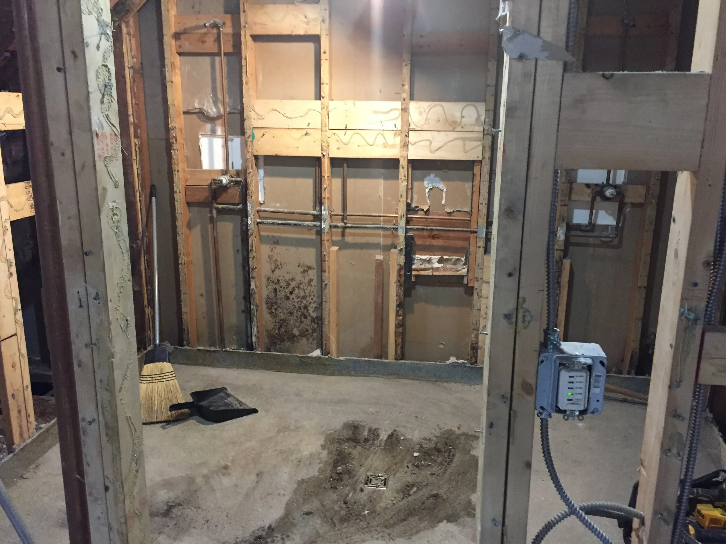  Showers, gutted 