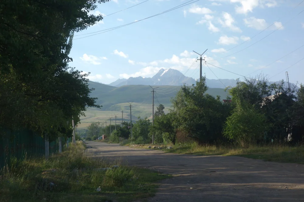 Road leading out of the town.