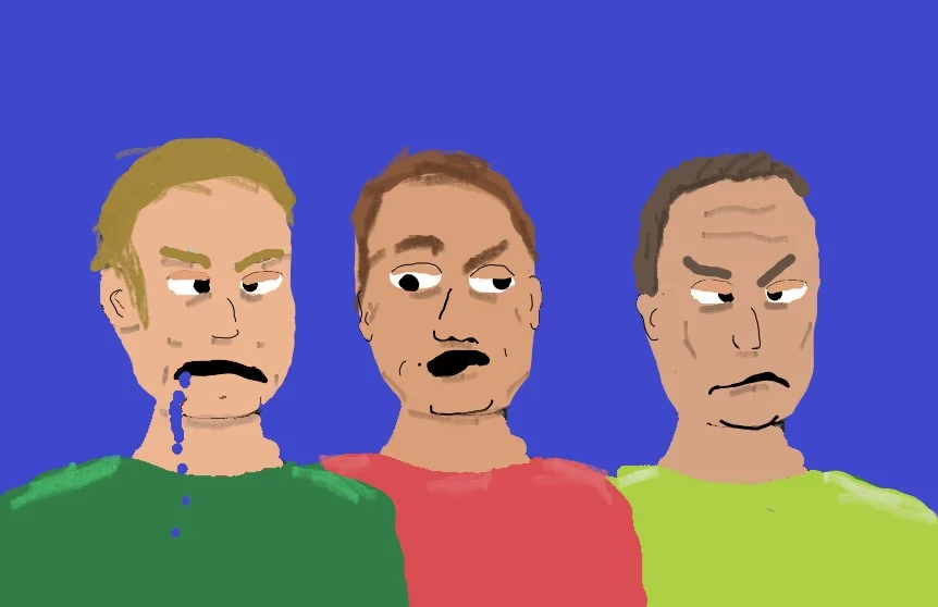 Artistic rendition of the obnoxious dudes.