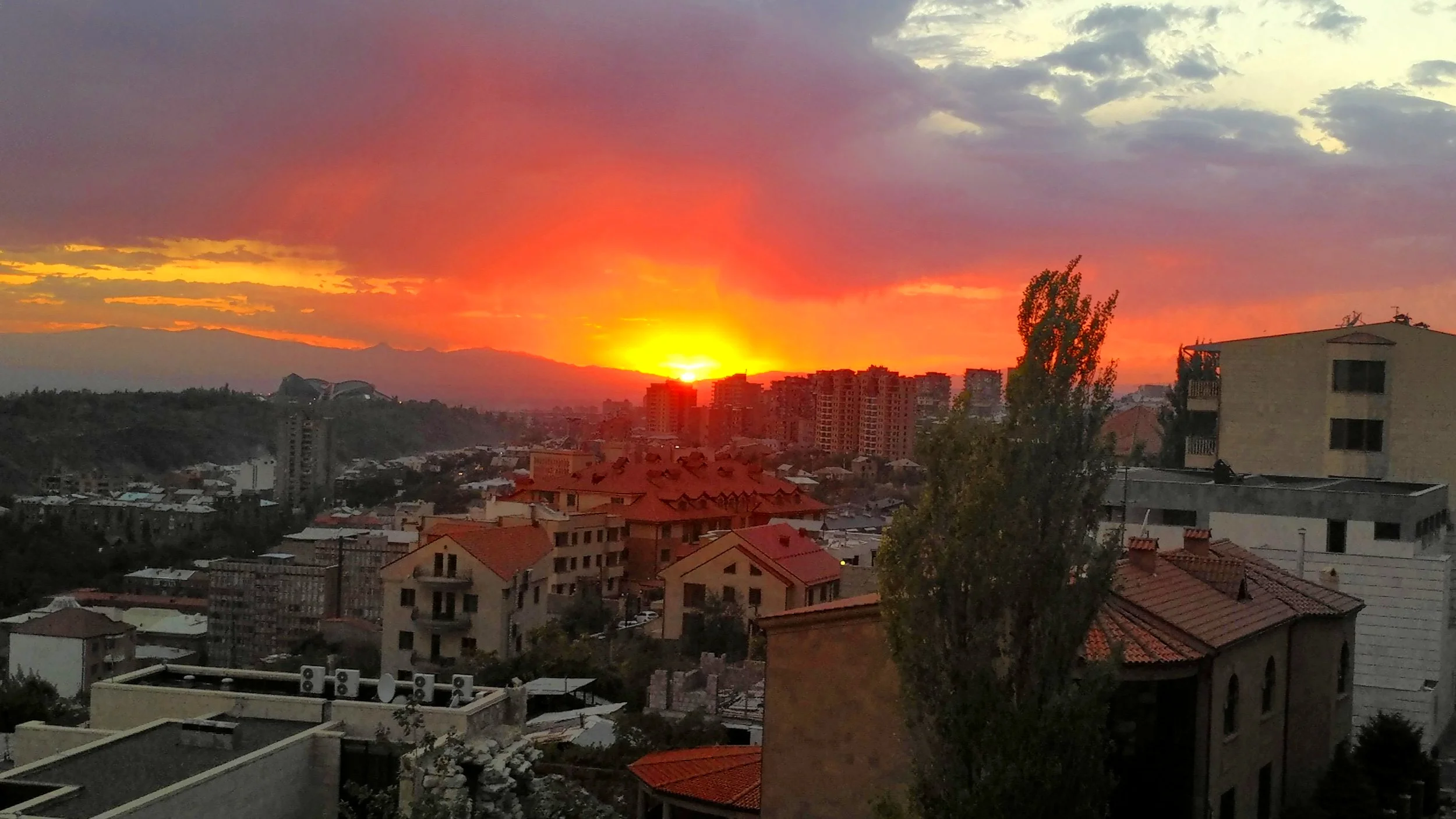 Sunset over Yerevan